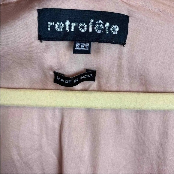 Retrofete Gabrielle Sequin Long Sleeve Robe Dress in Bronze Size XXS - Picture 8 of 16